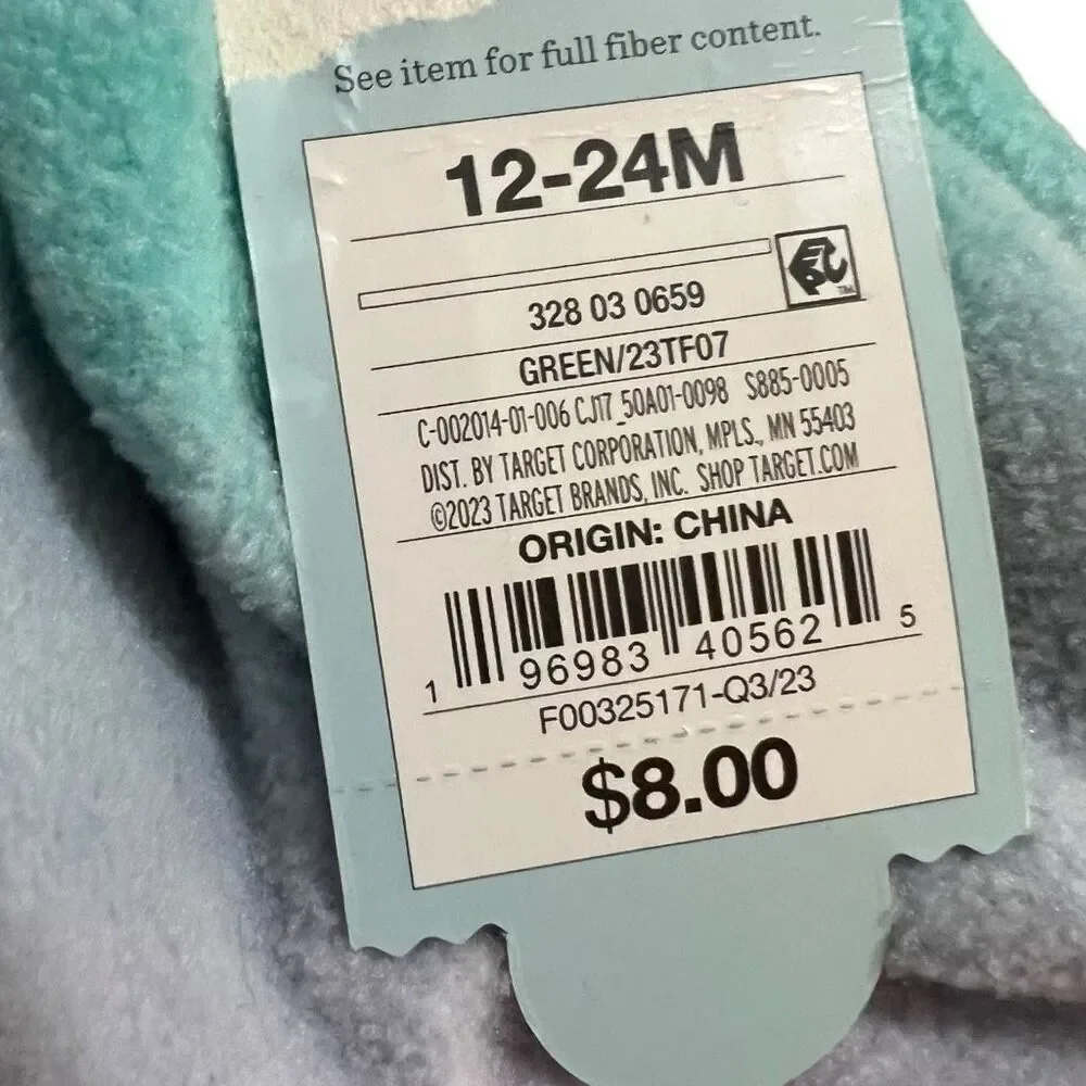 NEW Cat & Jack Baby Girls' Fleece Beanie Green Purple Blue 12-24M